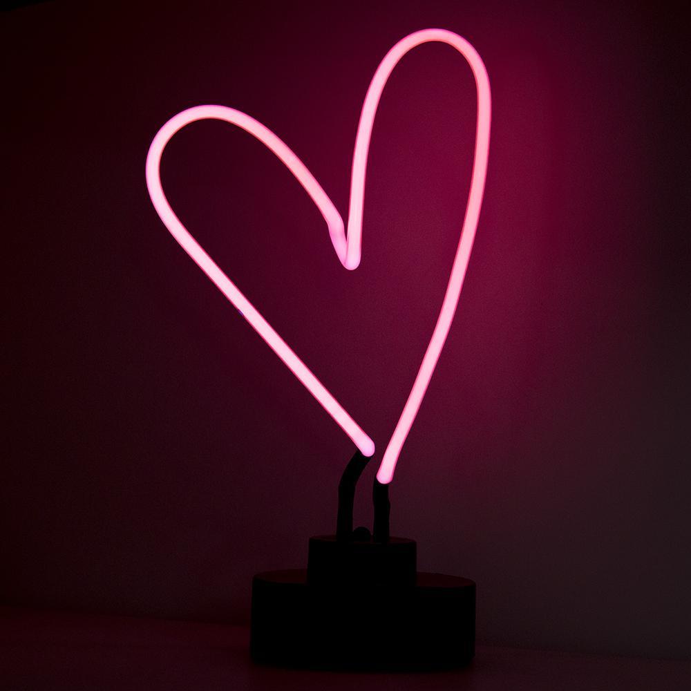 Heart Neon Sign Table Lamp