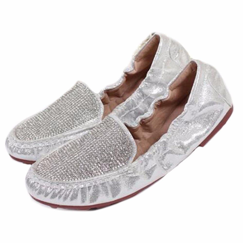 Luxury Rhinestone Women Shoes Fashion Sequin Women Loafers