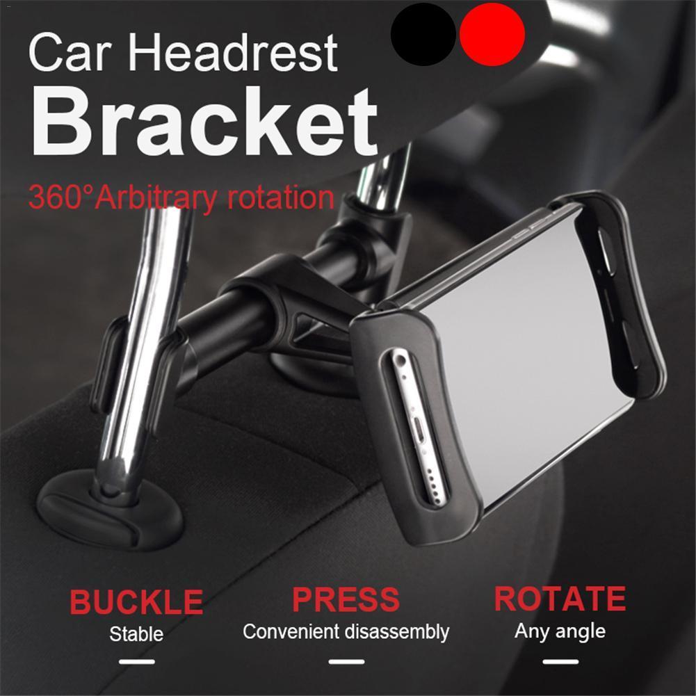 Car Rear Pillow Phone Holder freely adjustable Tablet Stand Car Back Seat Headrest Mount Bracket for iPhone Car Headrest Bracket