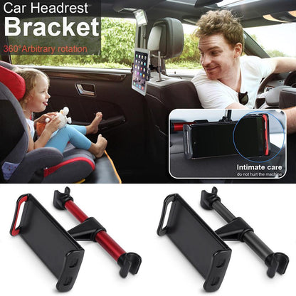 Car Rear Pillow Phone Holder freely adjustable Tablet Stand Car Back Seat Headrest Mount Bracket for iPhone Car Headrest Bracket