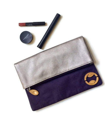 Carroll Foldover Clutch & iPad Purse