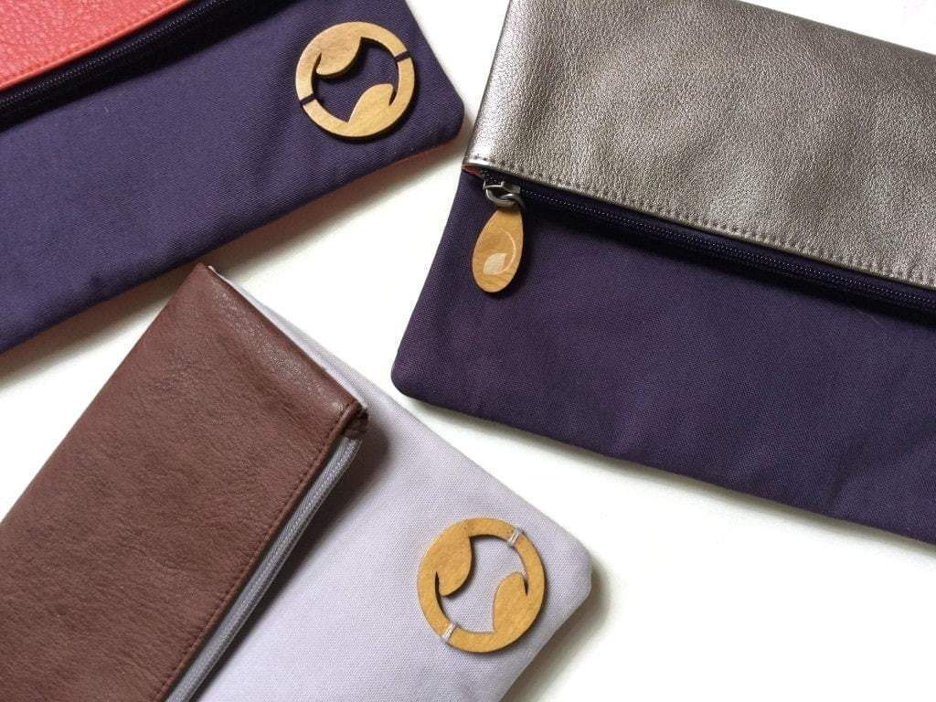 Carroll Foldover Clutch & iPad Purse