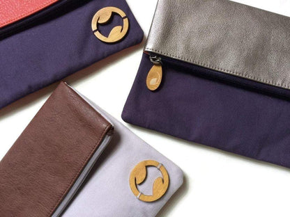 Carroll Foldover Clutch & iPad Purse