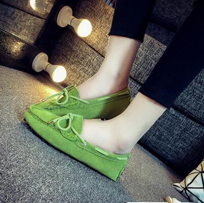 Genuine Leather Women Flat Shoes Casual Loafers