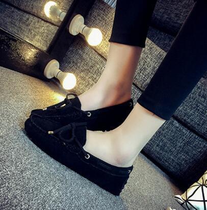 Genuine Leather Women Flat Shoes Casual Loafers