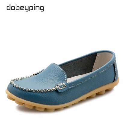 Casual Shoes Women Soft Genuine Leather Women's Loafers