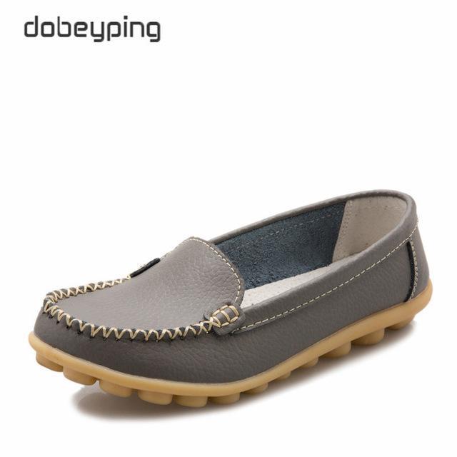 Casual Shoes Women Soft Genuine Leather Women's Loafers