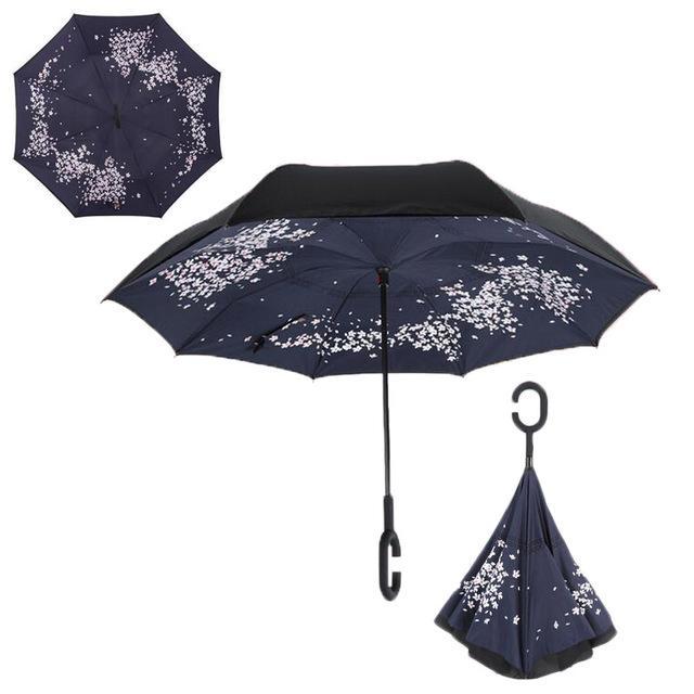 Double-Layer Hands-Free Inverted Umbrella