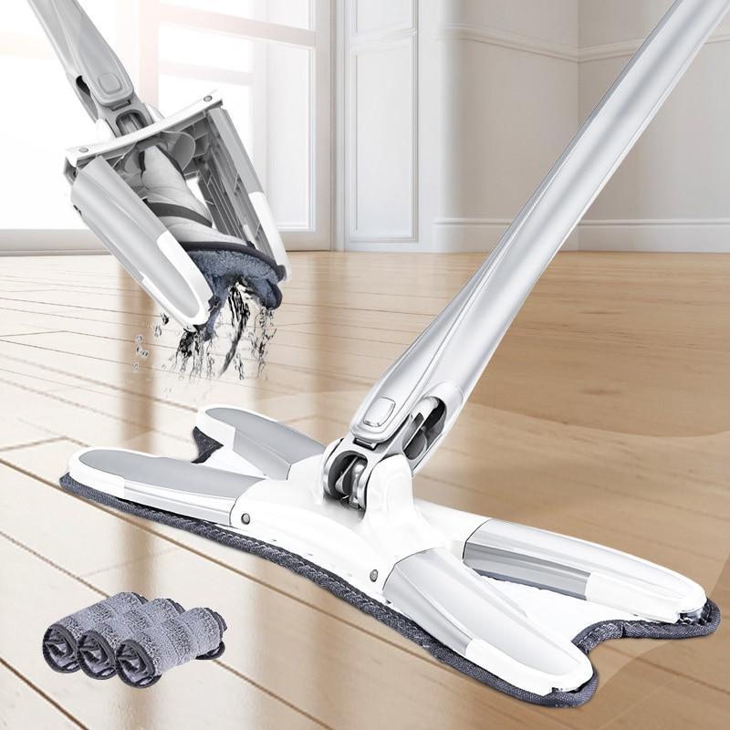 Microfiber Floor Mop with 3pcs Mop Cloths