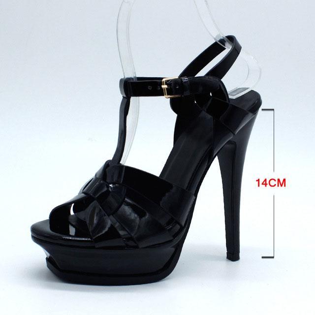 Genuine Leather High Heel Sandals Women Heels