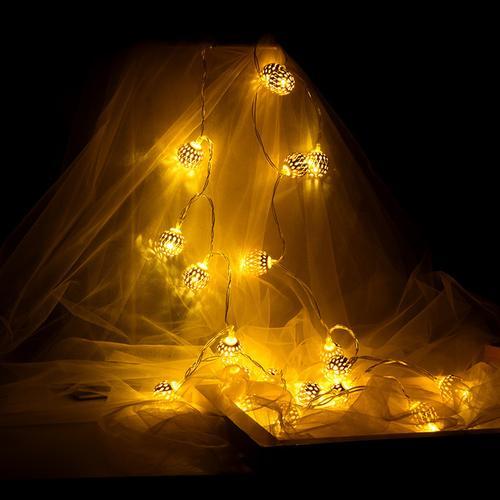 Creative Golden Light With Round Ball LED Lights
