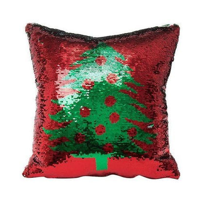 Reversible Sequin Christmas Pillow Cover