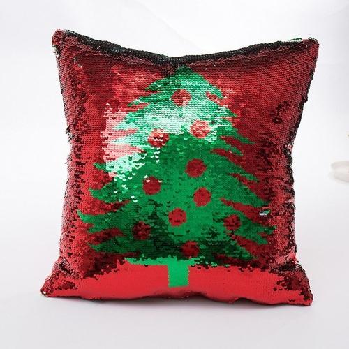 Reversible Sequin Christmas Pillow Cover