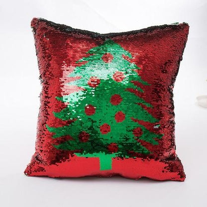 Reversible Sequin Christmas Pillow Cover