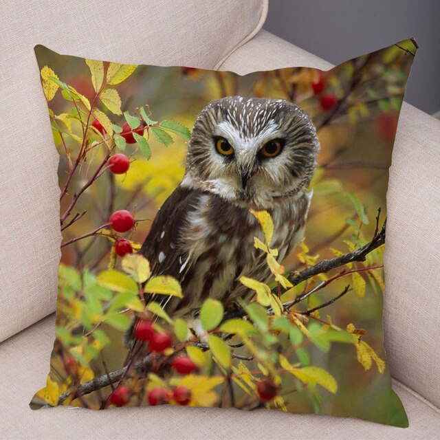 Cute Owl Pattern Pillowcase