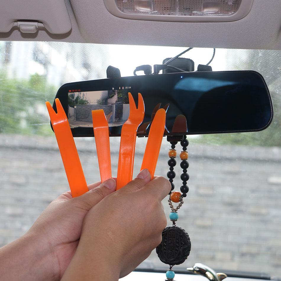 DIYFIX 12Pcs Car Repair Tool Set Plastic Car Radio Door Clip Panel Trim Dash Roof Audio Removal Installer Pry Hand Tool Kit