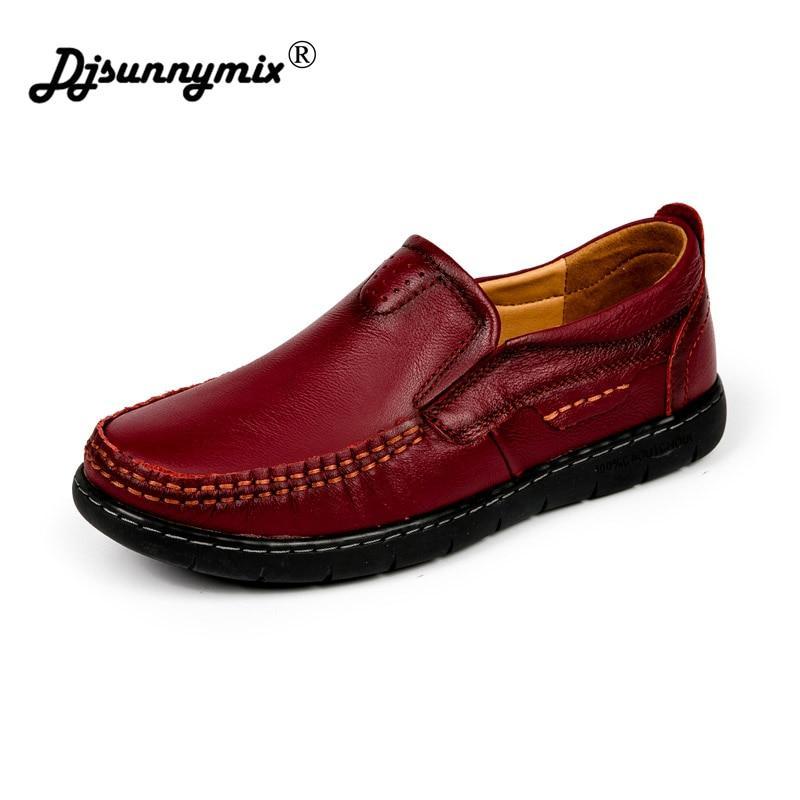 Woman handmade   shoes 100% genuine leather shoes