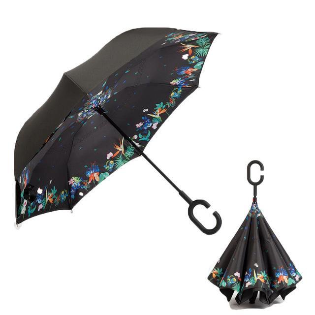 Double-Layer Hands-Free Inverted Umbrella