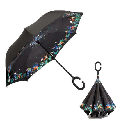 Double-Layer Hands-Free Inverted Umbrella