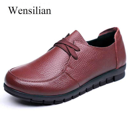 Designer Women Ballet Flats Black Genuine Leather Loafers