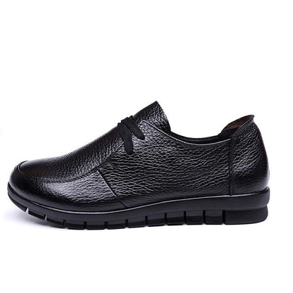 Designer Women Ballet Flats Black Genuine Leather Loafers