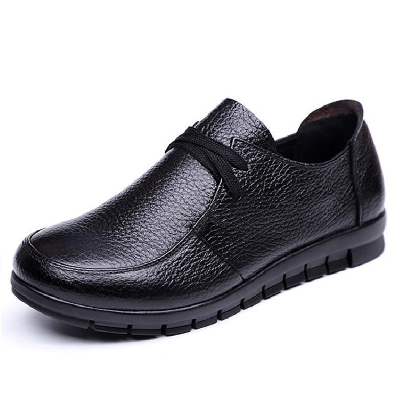 Designer Women Ballet Flats Black Genuine Leather Loafers