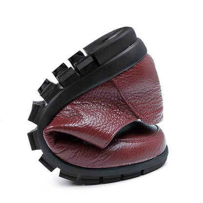 Designer Women Ballet Flats Black Genuine Leather Loafers