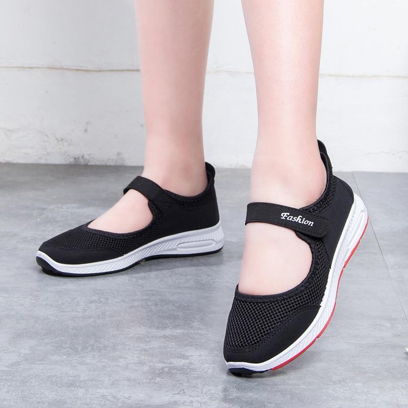 Women's Shoes  Sneakers Flat Casual Shoes Woman Mesh Loafers