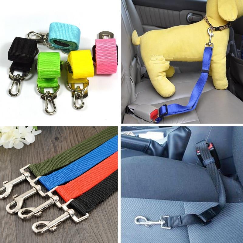 Dog Collars Leads Vehicle Car Dog Seat Belt Pet Dogs Car Seatbelt Harness Lead Clip Safety Lever Auto Traction Products 46 A1