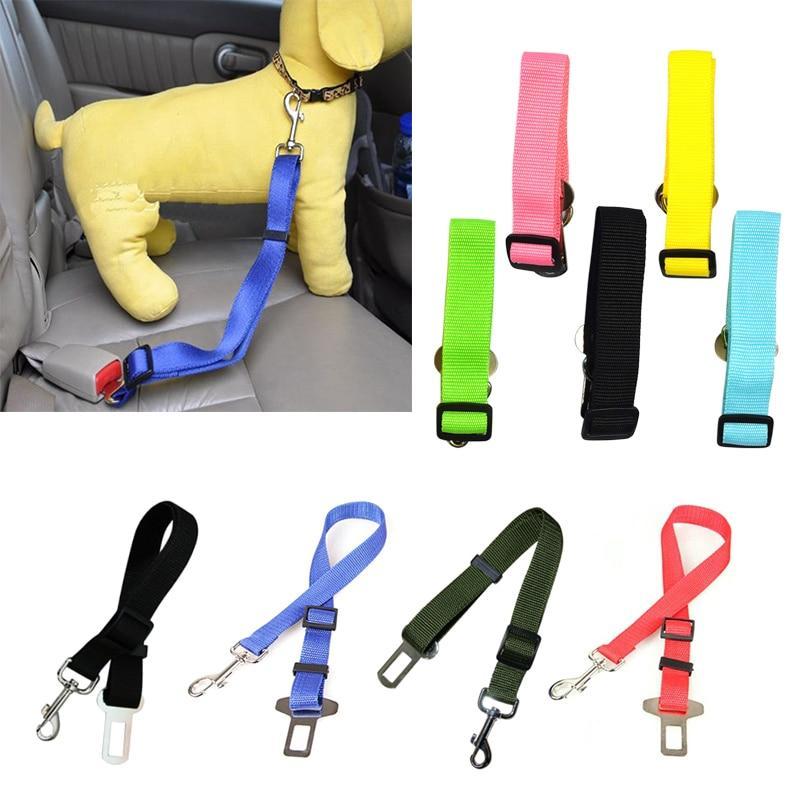 Dog Collars Leads Vehicle Car Dog Seat Belt Pet Dogs Car Seatbelt Harness Lead Clip Safety Lever Auto Traction Products 46 A1