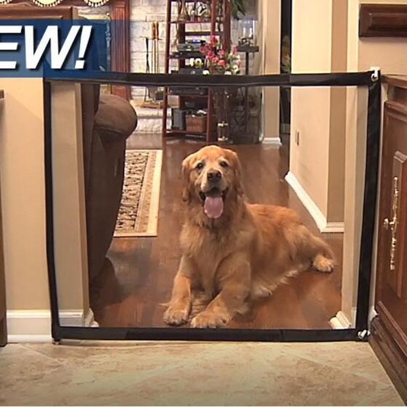 Indoor Dog Fence The Magic Mesh Retractable Indoor Dog Gate