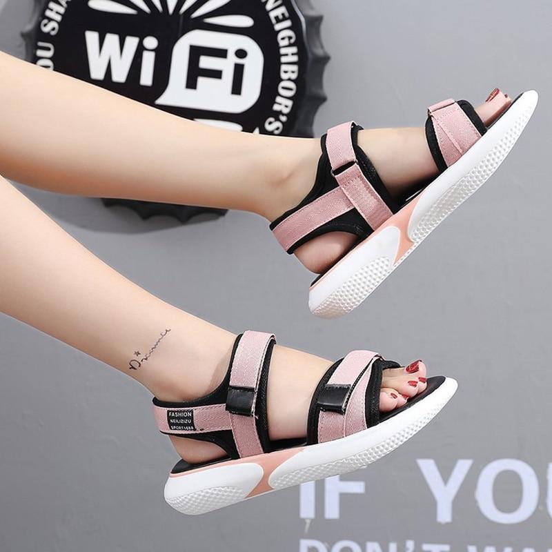 Women Sandals  Casual shoes woman Hook & Loop platform sandals