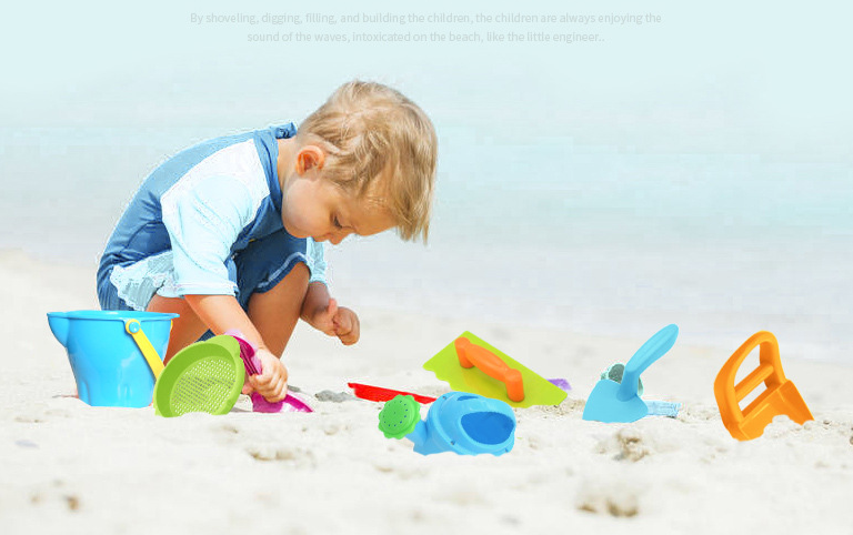 8Pcs Sandbeach Kids Beach Toys Castle