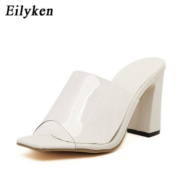 Woman Sandals Shallow Rome Mouth Female Casual Square heel