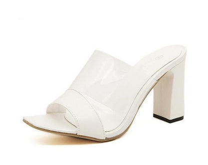 Woman Sandals Shallow Rome Mouth Female Casual Square heel