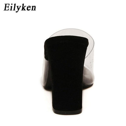 Woman Sandals Shallow Rome Mouth Female Casual Square heel