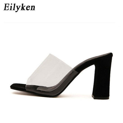 Woman Sandals Shallow Rome Mouth Female Casual Square heel