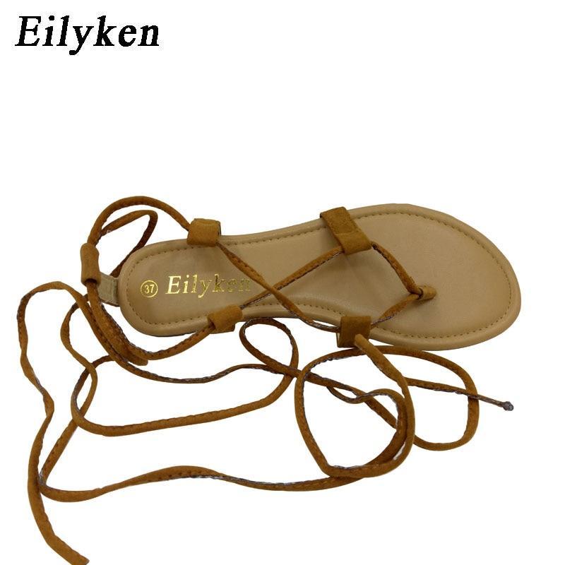 Roman Sandals  Multiple Cross-Strap tall knee high Bondage Thong Nubuck Women Sandals