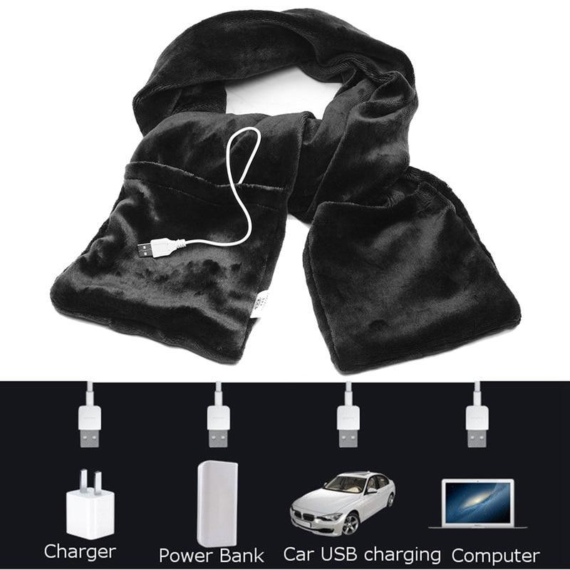 Electric Heated Scarf Shawl Mobile Heating Winter Warming Outdoor