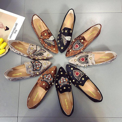 Rivet flat Shoes women Fashion Casual lazy Loafers