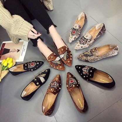 Rivet flat Shoes women Fashion Casual lazy Loafers