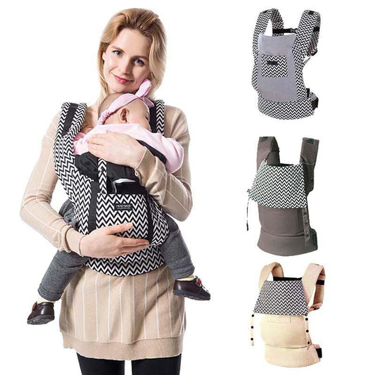 Ergonomic Cotton Baby Carrier Sling Adjustable Infant Toddler Carrier 5 to 36 Months