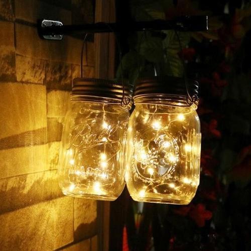 LED Fairy Light Solar Powered Mason Jars