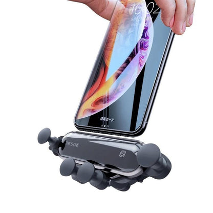 s Telescopic Phone Car Holder Gravity Linkage Handy Car Phone Holder Small Mobile Phone Navigation Stand In The Car
