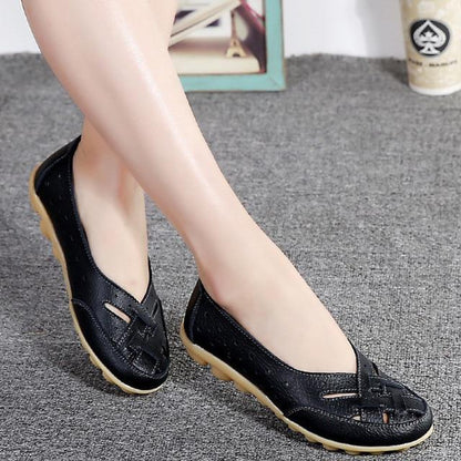 Women  Comfort Genuine Leather Flat Shoes