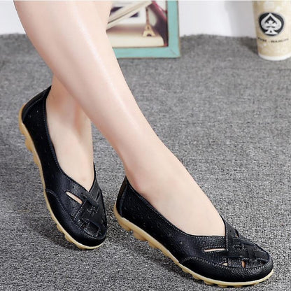 Flats For Women Comrfort Genuine Leather Flat Shoes