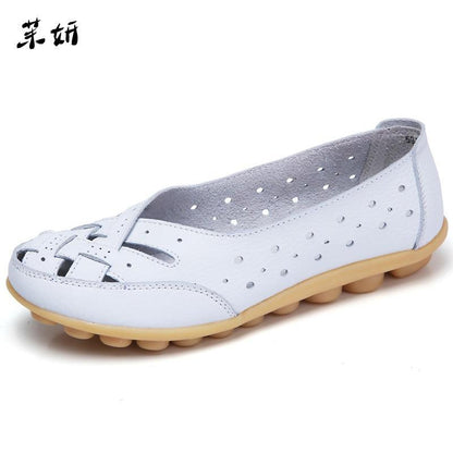 Flats For Women Comrfort Genuine Leather Flat Shoes