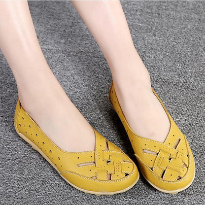 Flats For Women Comrfort Genuine Leather Flat Shoes