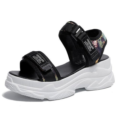 High Heeled Sandals Female  Women Thick Bottom Shoes