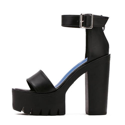 White Sandal Shoes for Women  New Arrival Thick Heels Sandals